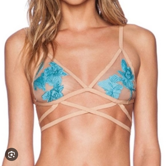 RARE! For Love And Lemons Skivvies Orchid Bralette & Panty - Picture 9 of 12